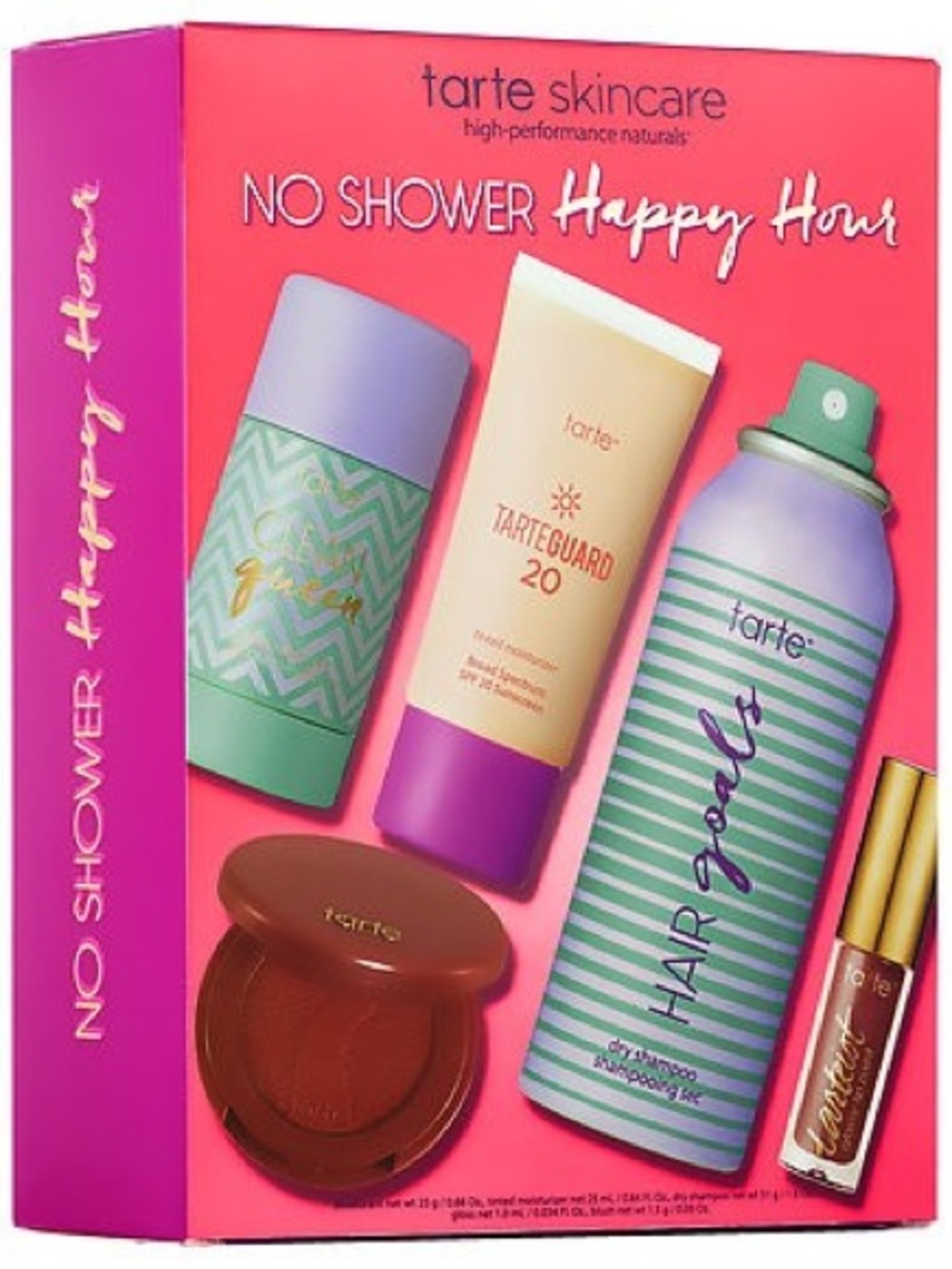 NIB! Tarte No Shower Happy Hour Skincare & Hair Set - Limited Edition